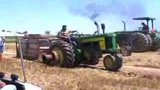 John Deere 720 Diesel Deadweight Pulling [upl. by Inalaehon]