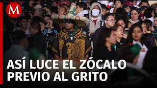 Zócalo abarrotado para el último grito de independencia de AMLO [upl. by Eeslehc]