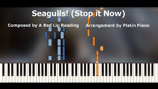 A Bad Lip Reading  Seagulls Stop it now  Piano Tutorial [upl. by Iline988]