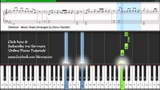 BBC  Sherlock Theme Soundtrack Tutorial  MusicSheet  MIDI  Dhruv Gandhi [upl. by Adnoel]