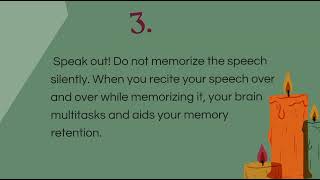 TIPS IN MEMORIZING A SPEECH grade 11 ORAL COMMUNICATION [upl. by Clinton]