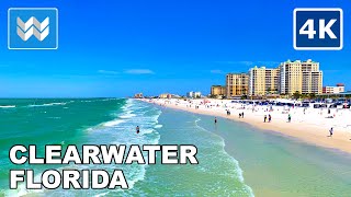 4K Clearwater Beach Florida USA  Spring Break Virtual Walking Tour Vlog amp Vacation Travel Guide [upl. by Suzy]