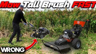 FINALLY A Mower That CUTS TALL GRASS amp WEEDS  INSANE RESULTS [upl. by Ewen265]