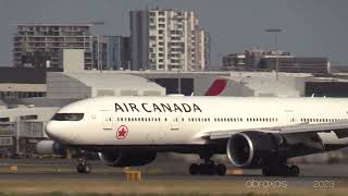 Air Canada 777233LR CFIUJ  Arrival at Sydney [upl. by Armalda]