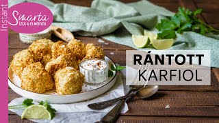 Rántott karfiol olajmentesen I Air fryer recept [upl. by Eadwina]