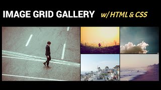 Responsive Image Grid Gallery  HTML CSS JavaScript Web Design Tutorial [upl. by Azeret]