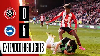 Sheffield United 05 Brighton amp Hove Albion  Extended Premier League highlights [upl. by Odnamra]