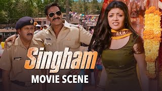 Kajal Aggarwal Proposes To Ajay Devgn  Singham  Movie Scene  Rohit Shetty [upl. by Tybalt]