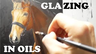 glazing  how to glaze in oils  detailed step by step tutorial with lots of tips and tricks [upl. by Adlee696]