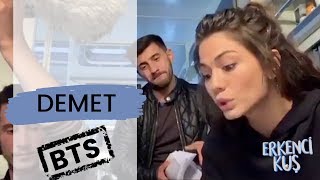 Erkenci Kus ❖ BTS ❖ Demet Ozdemir ❖ Recording Sanems Inner Voice ❖ English ❖ 2019 [upl. by Ovatsug190]