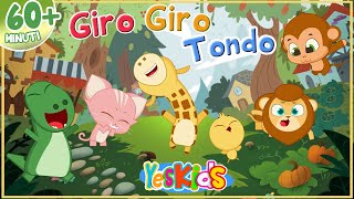 Giro Giro Tondo  60 minuti di Canzoni per Bambini di YesKids [upl. by Atinahs]