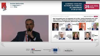 Table ronde douverture  Agir ensemble pour le logement et la ville [upl. by Annadiana]