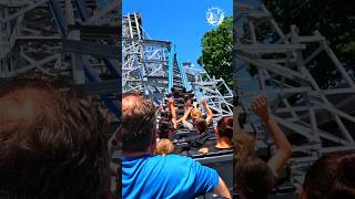 POV Twisted Cyclone Back Row 🌀 shorts trending viral rollercoaster fyp sixflags RMC [upl. by Alliuqa8]