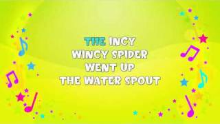 Incy Wincy Spider  Karaoke  Nursery Rhyme  KiddieOK [upl. by Enobe]