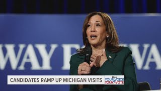 Candidates ramp up Michigan visits as Election Day nears [upl. by Innavoig]