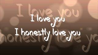 I Honestly Love You With Lyrics [upl. by Anelem]