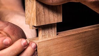 How to cut a MORTICE AND TENON JOINT by HAND [upl. by Barrada]