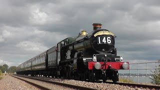 GWR 5029 Nunney Castle hammers Devon 030814 [upl. by Fawne]