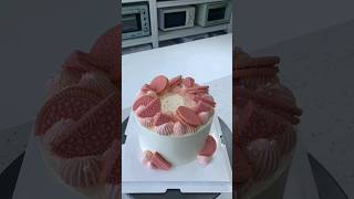 Pink Oreo Cake Making Tutorial Food Recommendation Officer youtube Internet Celebrity Cake shorts [upl. by Ahtela]