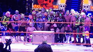 Emotivo MOMENTO Talento del CMLL se vuelve a despojar de sus CAPUCHAS en el Tzompantli de MÁSCARAS [upl. by Drahcir856]