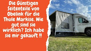 Die Günstigen Seitenteile von Obelink für die Thule Omnistore Markise wie gut sind sie wirklich [upl. by Nohsad718]