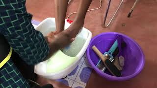 HOW TO DO A BASIC SALON PERFECT PEDICURE Step By Step Guide [upl. by Araic]