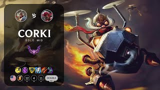 Corki Mid vs Katarina  NA Master Patch 141 [upl. by Anihta]