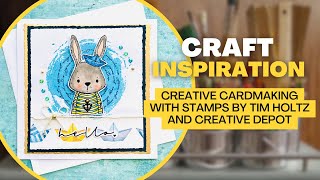 Easy Card Making with Tim Holtz amp Creative Depot Stamps [upl. by Babbie]