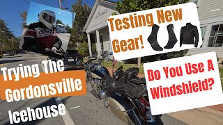 Testing New Motorcycle Gear Boot Liners amp Jacket Base Layer Do You Use A Windshield Restaurant [upl. by Olette]