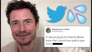 Orlando Bloom Reads Thirst Tweets [upl. by Jaf778]