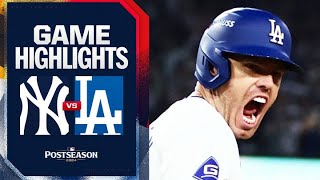 Yankees vs Dodgers World Series Game 1 Highlights 102524  MLB Highlights [upl. by Nyluqcaj]