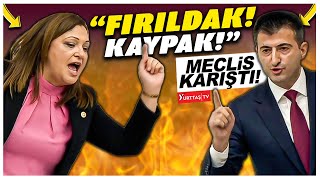 Burcu Köksal Mehmet Ali Çelebinin AKPyi eleştirdiği sözleri okudu meclis karıştı [upl. by Aniarrol]