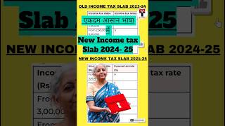 New income tax slab  income tax slab 202425  income tax slab  budjet2024 incometax itr tax [upl. by Munt954]