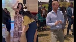 Meghan Markle busts out her best moves at cultural event before Prince Harry breaks into a shimmy [upl. by Menon956]