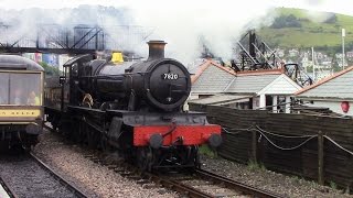 Paignton amp Dartmouth Steam Railway Kingswear to Paignton GWR 7820 Dinmore Manor [upl. by Hsakiv]