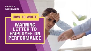 Warning Letter to Employee [upl. by Peg]