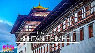 【4K】Virtual Walking Tour  Visiting Thimphu Capital of Bhutan  2020  UltraHD Travel Video [upl. by Ellennad277]