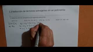 13 Reducción de términos semejantes en un polinomio Cuaderno de ejercicio literales a b c y d [upl. by Ahcorb]