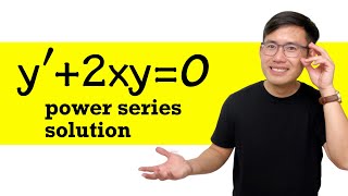 Power Series Solution for a differential equation [upl. by Rakel694]