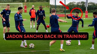 Jadon Sancho is BACK In Manchester United Training He Stays Reaction [upl. by Ducan18]