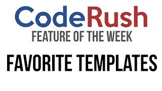 CodeRush FotW Marks Favorite Templates [upl. by Enylecoj]