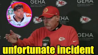 Coach Andy Reid talks about Travis Kelces performance after Chiefs loss to Buffalo Bills [upl. by Halfon]