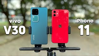 Masih Mending iPhone⁉️🤔 Tes Kamera vivo V30 vs iPhone 11 [upl. by Yoo]