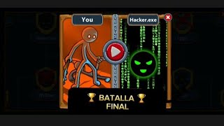 Derrotando a HACKER EXE torneo de stik war [upl. by Annay]