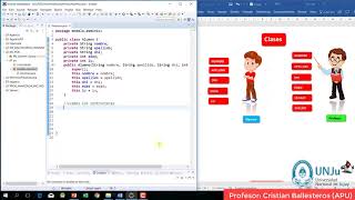 Como crear una Clase e Instanciar Objetos en Java Ejemplo Alumno Profesor PARTE 14 [upl. by Si402]