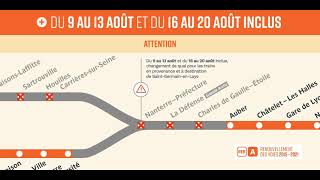 Poursuivez vos trajets pendant les fermetures du RER A grâce aux itinéraires de substitution  RATP [upl. by Truk]