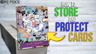 How to STORE and PROTECT your CARDS  SIMPLE GUIDE  One Piece Card Game [upl. by Bethany]