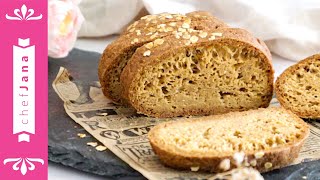 Amazing 3 ingredients glutenfree vegan bread [upl. by Ellehcyt]