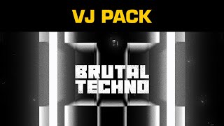 VJ LOOPS  Brutal Techno video  VJ pack [upl. by Jenkins]