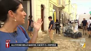 Alluvione nella Marche il centro di Senigallia il giorno dopo [upl. by Ahpla]